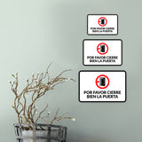Classic Framed Plus Por Favor Cierre Bien la Puerta Door or Wall Sign | Spanish | Office Business Sign