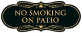 Signs ByLITA Designer No Smoking on Patio Sign - Easy Installation | Durable Wall or Door Sign