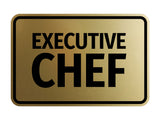 Signs ByLITA Classic Framed Executive Chef Door or Wall Sign Easy Installation | Office And Shop Decor | Bars And Restaurants