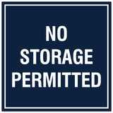 Signs ByLITA Square No Storage Permitted Sign - Easy Installation | Durable Material