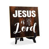 Religious Home Decor 5"x 5" Square Table Sign With Acrylic Easel