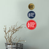 Circle Personal Protective Equipment Must Be Worn At All Times Wall or Door Sign