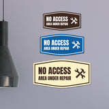 Fancy No Access Area Under Repair Wall or Door Sign