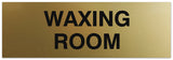 Signs ByLITA Basic Waxing Room Sign - Laser-Engraved Lettering | Durable ABS Plastic | Vibrant Colors | Powerful Foam Tape