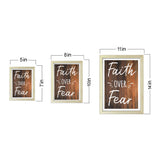 Designs ByLITA Faith Over Fear, Wall Print Art | Religious Home Decor (Unframed or Framed)