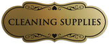 Signs ByLITA Designer Cleaning Supplies Sign - Easy Installation | Durable Wall or Door Sign