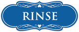 Signs ByLITA Designer Rinse Sign - Easy Installation | Durable Wall or Door Sign