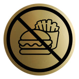 Signs ByLITA Circle No Food Allowed Graphic Door or Wall Sign | Easy Installation | Durable Construction | Promote Health And Safety | Caution Warning Sign for Home, Business and Office Spaces