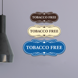 Signs ByLITA Designer Tobacco Free Wall or Door Sign | Easy Installation | Warning Business Signage