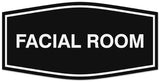 Signs ByLITA Fancy Facial room Sign - Laser-Engraved Lettering | Durable ABS Plastic | Vibrant Colors | Powerful Foam Tape Wall or Door Sign
