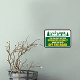 Classic Framed Plus You Can Only Do Your Business Legally When The RV Is Off The Road Wall or Door Sign | RV Accessories