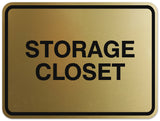 Signs ByLITA Classic Framed Storage Closet Sign | Durable Material | Office