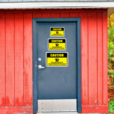 Classic Framed Plus Caution Falling Objects Wear Protective Gear Door or Wall Sign | Workplace Health and Safety Warning Signage