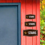 Fancy Plus Stairs Wall or Door Sign Easy Installation | Workplace Office and Business