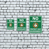 Portrait Round Plus No Dumping Protect Our Environment Wall or Door Sign | Health & Safety Signage