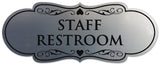 Signs ByLITA Designer Staff Restroom Sign - Easy Installation | Durable Wall or Door Sign
