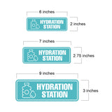 Standard Plus Hydration Station Door or Wall Sign | Business & Public Signage