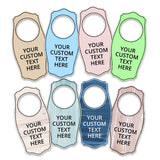 Custom Full Color Door Hangers (4 x 8") | Personalized Door Handle Signs for Homes and Businesses | Create Your Own Message