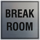 Signs ByLITA Square Break Room Sign - Easy Installation | Durable Material