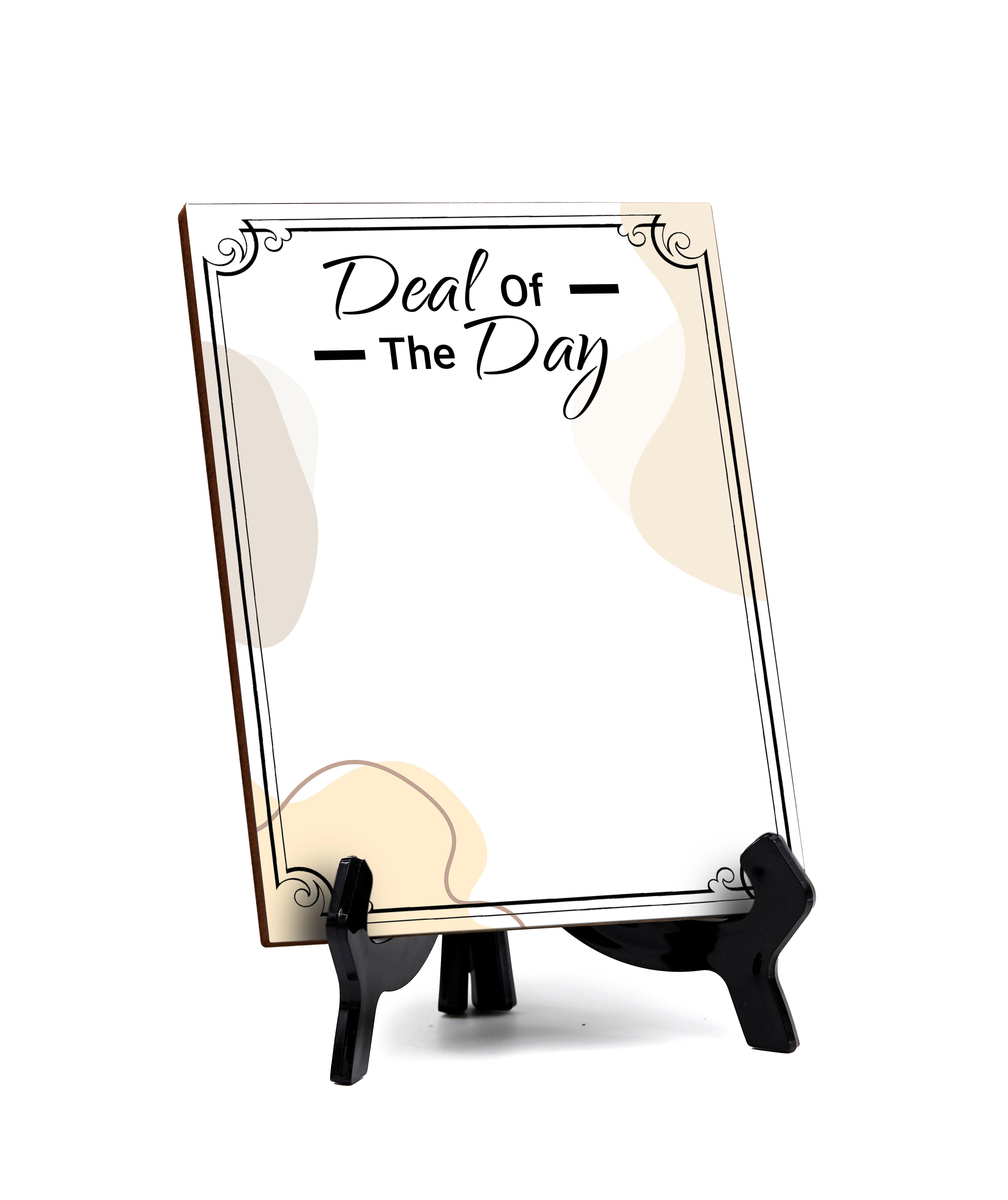 Deal Of The Day 6x8 Dry Wipe Table Sign Easy Installation