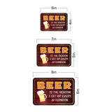 Classic Framed Plus Beer Is The Reason I Get Up Every Afternoon. Door or Wall Sign | Funny Home Decor