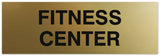 Signs ByLITA Basic Fitness Center Sign - Laser-Engraved Lettering | Durable ABS Plastic | Vibrant Colors | Powerful Foam Tape