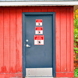 Square Plus No Deliveries To This Entrance Wall or Door Sign | Health & Safety Warehouse Business Signage