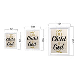 Designs ByLITA I Am A Child Of God, Wall Print Art | Religious Home Decor (Unframed or Framed)