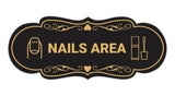 Signs ByLITA Designer Nails Area Makeup Area Wall or Door Sign