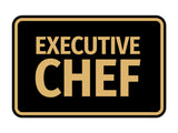 Signs ByLITA Classic Framed Executive Chef Door or Wall Sign Easy Installation | Office And Shop Decor | Bars And Restaurants