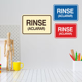 Signs ByLITA Classic Framed Rinse (Aclarar) Wall or Door Sign