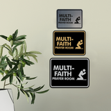 Classic Framed Multi-Faith Prayer Room Wall or Door Sign