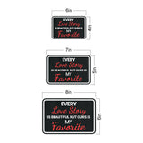 Classic Framed Plus Every Love Story Is Beautiful But Ours Is My Favorite Wall or Door Sign | Homely Decor