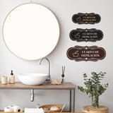 Signs ByLITA Designer Cuarto de Depilación Wall or Door Sign | Spanish Waxing Room Sign