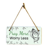 Inspirational and Motivational Religious 5x10 Hanging Plus Wall or Door Sign