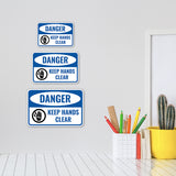 Classic Framed Plus Danger Keep Hands Clear Wall or Door Sign | Workplace Safety Compliance Signs
