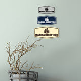 Fancy Marina Reception Wall or Door Sign