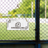 Counseling Room 5x10 Hanging Plus Wall or Door Sign | Religious Rustic Wood Sign