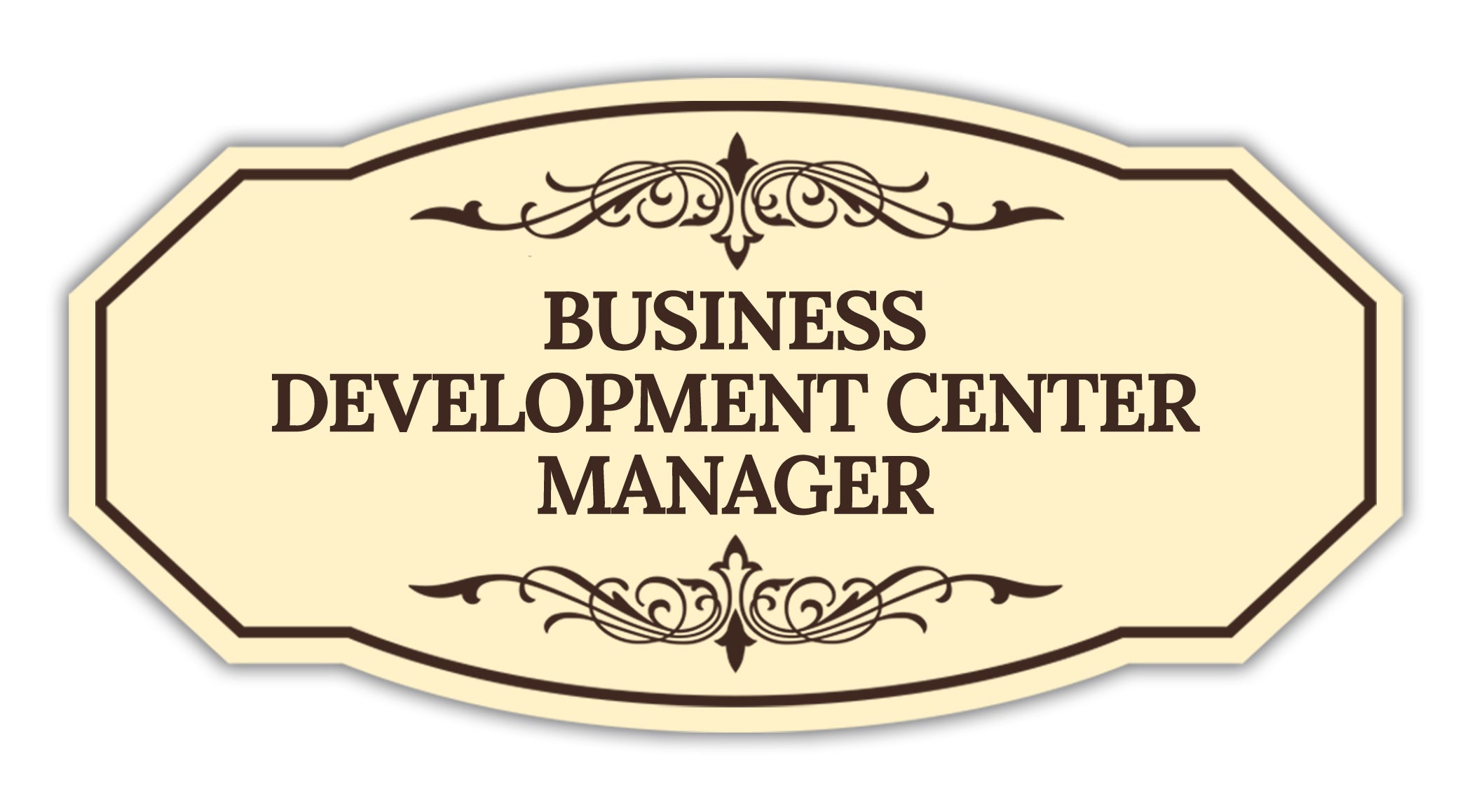 Signs ByLITA Victorian Business Development Center Manager Graphic Wall or Door Sign