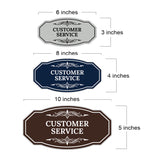 Signs ByLITA Victorian Customer Service Department Graphic Wall or Door Sign