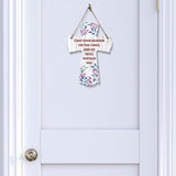 Cast your burden on the Lord, and he will sustain you Cross Hanging Sign | Rustic Twine | Inspiring Religious Bible Decor