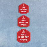 Heritage Plus Gas Shut Off Valve Wall or Door Sign | Home and Office Signage