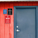 Signs ByLITA Portrait Round Notice: Load and Unload Firearms In Shooting Bays Only Door or Wall Sign Easy Installation | Health And Safety | Building And Danger Signs