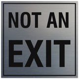 Signs ByLITA Square Not an Exit Sign - Easy Installation | Durable Material