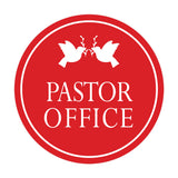 Signs ByLITA Circle Pastor Office Wall or Door Sign