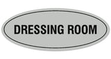 Signs ByLITA Oval DRESSING ROOM Sign - Laser-Engraved Lettering | Durable ABS Plastic | Vibrant Colors | Powerful Foam Tape