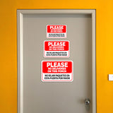 Classic Framed Plus Please No Deliveries On This Porch / No dejar paquetes en esta puerta Por favor Door or Wall Sign | Business & Warehouse Signage