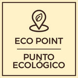 Signs ByLITA Square Eco Point Wall or Door Sign | Spanish Bilingual Business And Office Signs