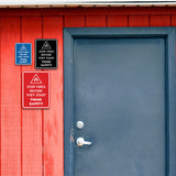 Signs ByLITA Portrait Round Stop Fires Before They Start Think Safety Door or Wall Sign Easy Installation | Health And Safety | Building And Danger Signs