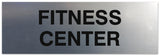 Signs ByLITA Basic Fitness Center Sign - Laser-Engraved Lettering | Durable ABS Plastic | Vibrant Colors | Powerful Foam Tape